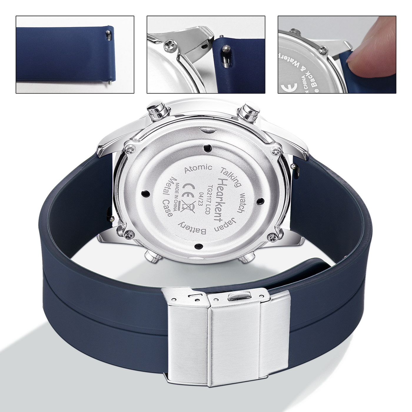 Silicone Watch Strap with Adjustable Buckle 20mm