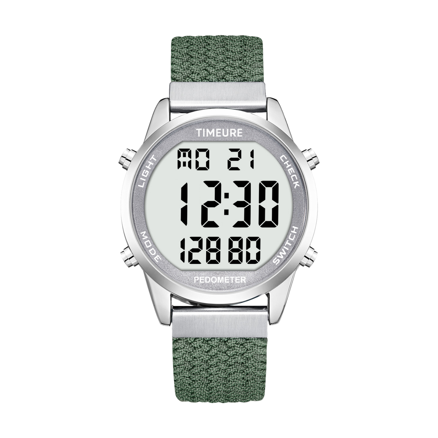 TIMEURE Waterproof Pedometer Watch 2306P Nylon