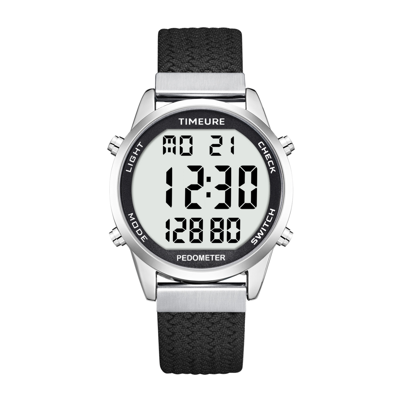 TIMEURE Waterproof Pedometer Watch 2306P Nylon