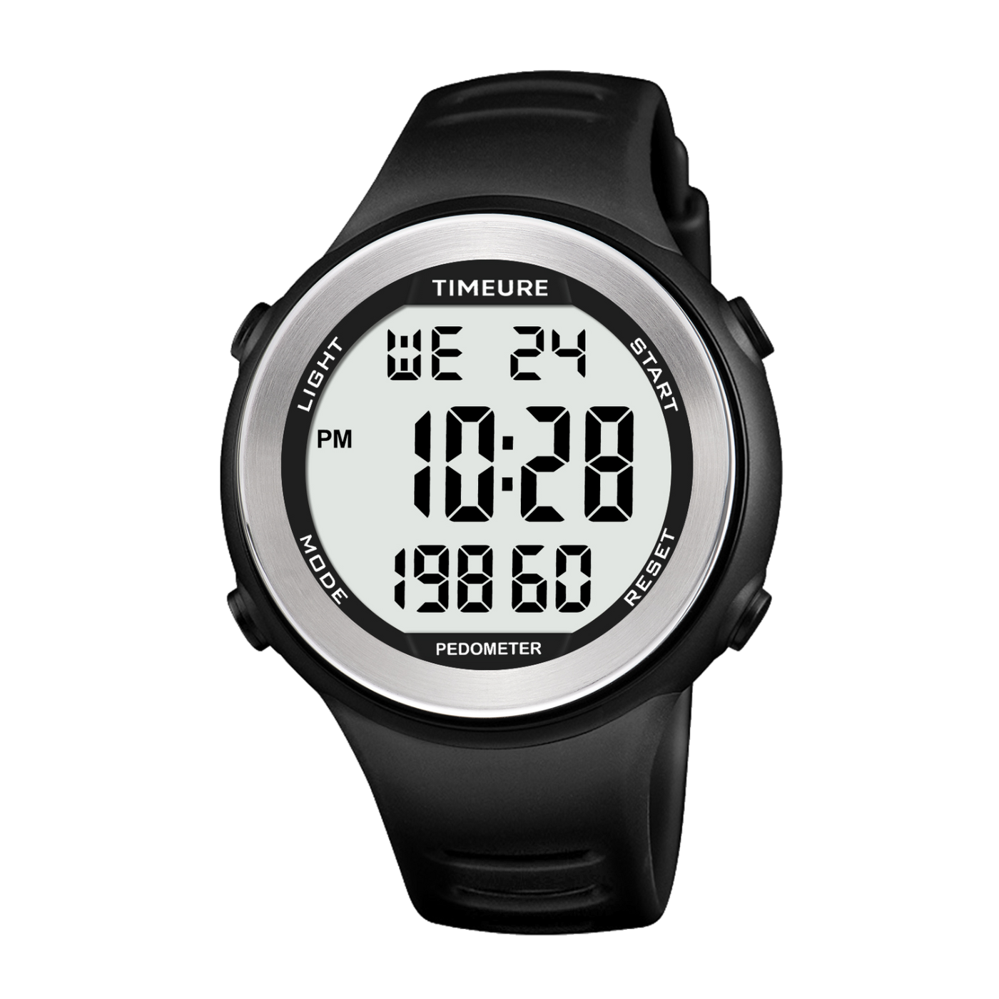 TIMEURE Waterproof Pedometer Watch 2308
