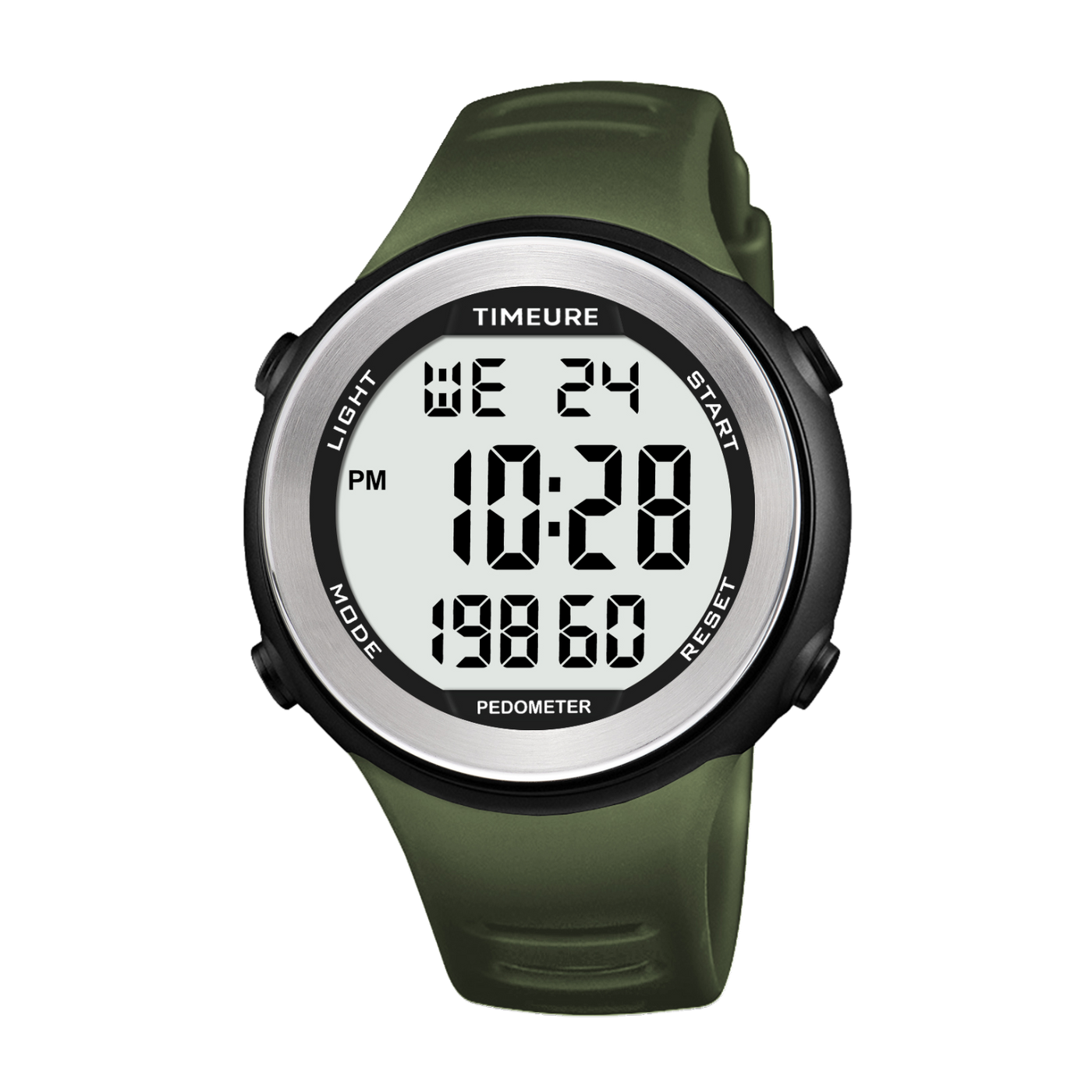 TIMEURE Waterproof Pedometer Watch 2308